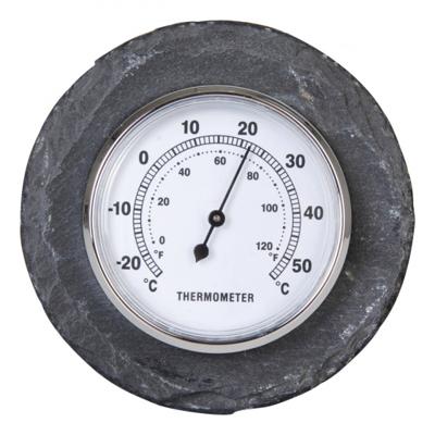 Thermometer rond leisteen / Outhings