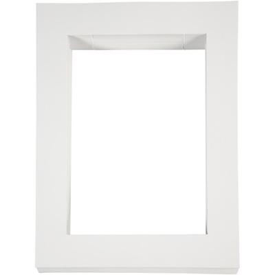 Creativ Company Passepartout lijsten, a4, afm 28,5x37 cm, 500 gr, wit, 100 stuk/ 1 doos