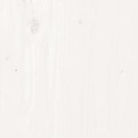 5-delige Loungeset met kussens massief hout wit - thumbnail