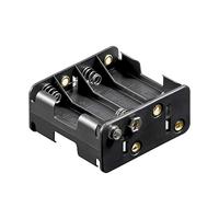 Goobay 11468 AA-batterijhouder voor 8 x Mignon batterijen 1,5 V/batterijhouder met drukknop/open batterijvak 8 AA batterijen FR6 HR6 LR6 / zonder kabel/zwart - thumbnail