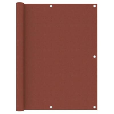 VidaXL Balkonscherm 120x600 cm oxford stof terracotta