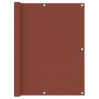 VidaXL Balkonscherm 120x600 cm oxford stof terracotta - thumbnail