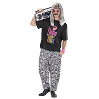 Baggy broek 80&apos;s zebra - thumbnail