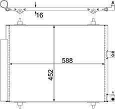 Condensor, airconditioning AC515000S