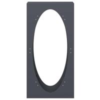 Brandhoutrek 50x23x100 cm koudgewalst staal antracietkleurig - thumbnail