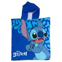 Puch Handdoek poncho stitch blauw 55x110cm - thumbnail