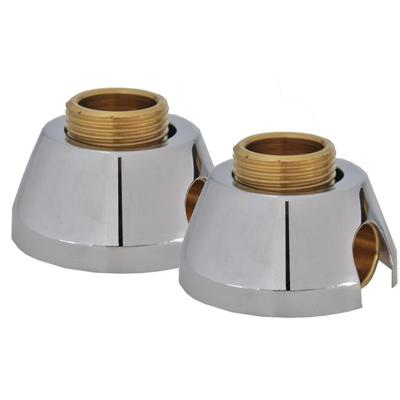 Wiesbaden Set mess.sold.muurplaatkoppelingen+rozet 1/2"x12