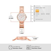 Fossil ES3284 Horloge Virginia staal rosekleurig 30 mm - thumbnail