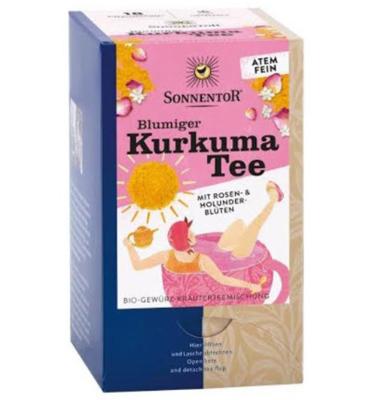 Sonnentor Bloemige kurkuma thee bio 18 Zakjes Sonnentor Bloemige kurkuma thee bio 18 Zakjes