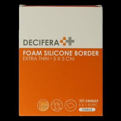 Decifera Foam Silicone Border Extra Thin 5x5cm
