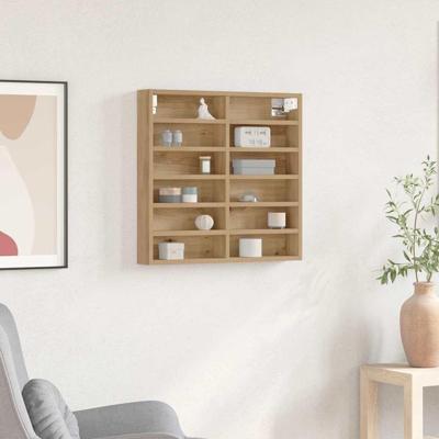 Vitrinekast Artisan Eiken 60 x 8,5 x 58 cm Bewerkt hout