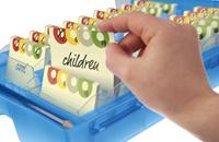 HAN CROCO 9988-643 Flashcards Blauw (doorschijnend) Aantal kaarten (max.): 2.000 kaarten DIN A8 liggend - thumbnail