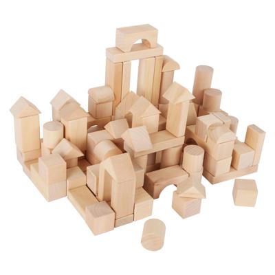 Small Foot - houten bouwblokken natuurlijk in zak, 100dlg. Small Foot - houten bouwblokken natuurlijk in zak, 100dlg.