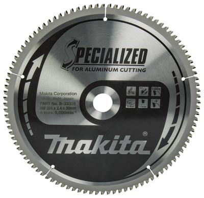 Makita Afkortzaagblad voor Aluminium | Specialized | Ø 305mm Asgat 30mm 100T - B-33358