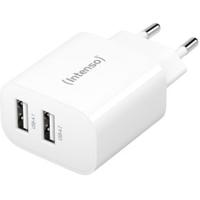 Intenso W24AA USB-oplader 24 W 2x USB-A Wit Binnen - thumbnail