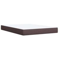 Boxspring met matras stof donkerbruin 160x200 cm - thumbnail