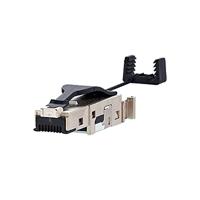 BTR E-DAT Industrie IP20, RJ45-stekker voor veldmontage, zwart - thumbnail