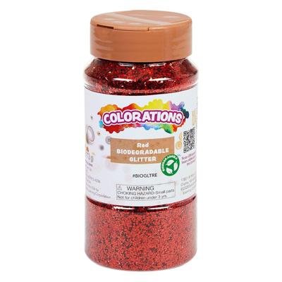 Colorations - biologische afbreekbare glitter - rood, 113 gram Colorations - biologische afbreekbare glitter - rood, 113 gram