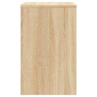 3-delige Tafeltjesset bewerkt hout sonoma eikenkleurig - thumbnail