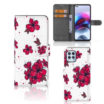 Motorola Moto G100 Hoesje Blossom Red Motorola Moto G100 Hoesje Blossom Red