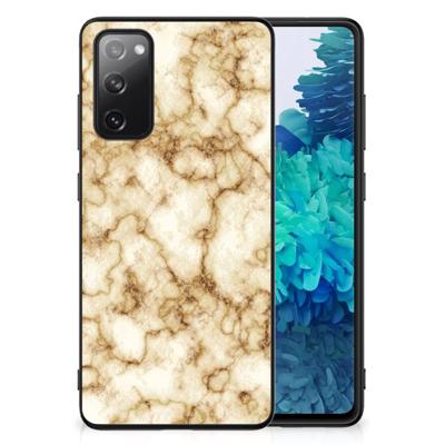 Samsung Galaxy S20 FE Marmeren Print Telefoonhoesje Marmer Goud