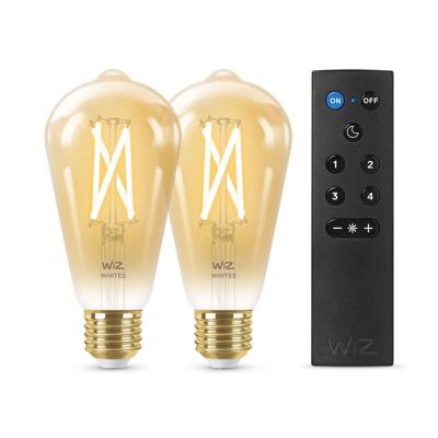 WiZ Set 2x 8W - E27 - Led met afstandsbediening 929003057001