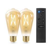 WiZ Set 2x 8W - E27 - Led met afstandsbediening 929003057001 - thumbnail