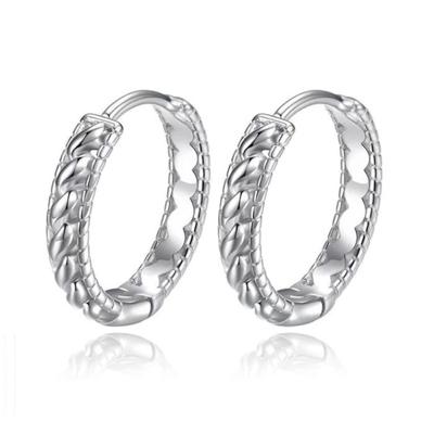 LGT JWLS Twisted Rope Oorringen - Zilver