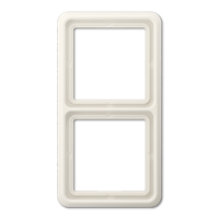 Jung CD500 afdekraam 2-voudig creme CD 582 W - thumbnail