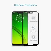 9u 9D volledig scherm getemperd glas screen protector voor Motorola Moto G7 Power (zwart) - thumbnail