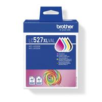 Inktcartridge brother lc-527xl zwart + 3 kleuren | 5 stuks - thumbnail