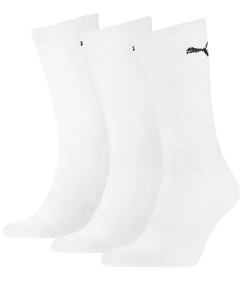 3-paar Crew sport sokken - Light - Ademende sport sokken dames & heren - Zwart - Wit - Blauw - 46 - 46 - 46 - 46