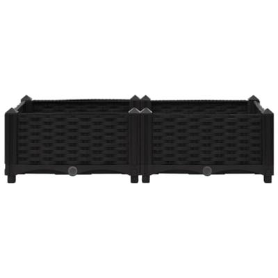 VidaXL Plantenbak verhoogd 80x40x23 cm polypropyleen VidaXL Plantenbak verhoogd 80x40x23 cm polypropyleen