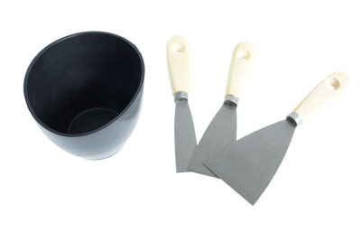 CON:P Set Gipsbeker & 3 Plamuurmesjes - B27663