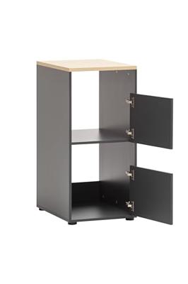Schildmeyer Kast Solea (2 vakken, hoogte 95,8 cm, Antraciet)