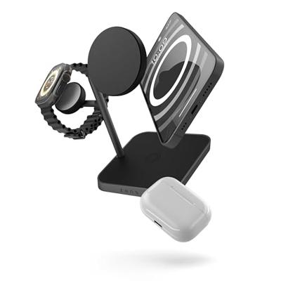 ZENS Aluminium Series 3 in 1 Magnetic Wireless Office Charger Pro 3 ZEDC25B/00 Inductie lader Zwart