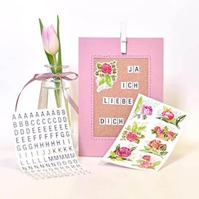 Avery Etiketten cijfers en letters A-Z, 120 stuks, zwart op wit