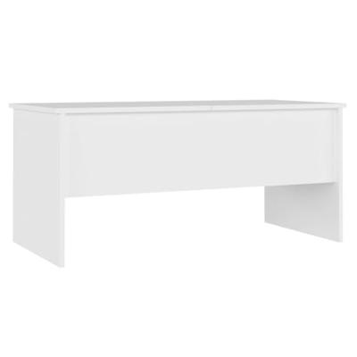 Salontafel 102x50,5x46,5 cm bewerkt hout wit