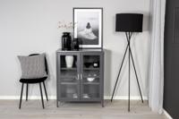 Nohr Vitrinekast 'Cerita' 97 x 80cm, kleur Grijs - thumbnail