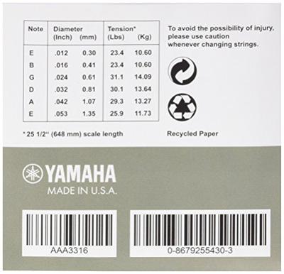 Yamaha FP12 snaar voor muziekinstrumenten Akoestisch Gebronsd staal Gitaar