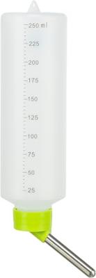 TRIXIE DRINKFLES KUNSTSTOF MET DRAADBEUGEL ASSORTI 250 ML 12 ST