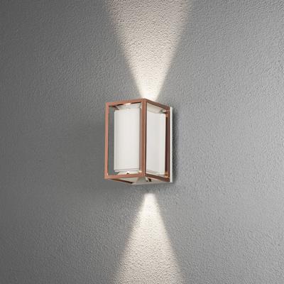 KonstSmide BuitenlampVale Up-Down wit met koper - 424-259