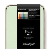 Schlafgut Schlafgut Pure Jersey Hoeslaken XL - 180x200 - 200x220 643 Green Light - thumbnail