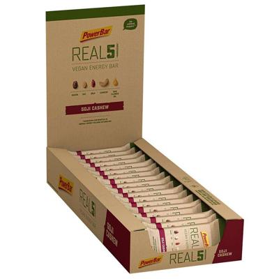 PowerBar Real5 Vegana Energiereep Goji Cashew x18
