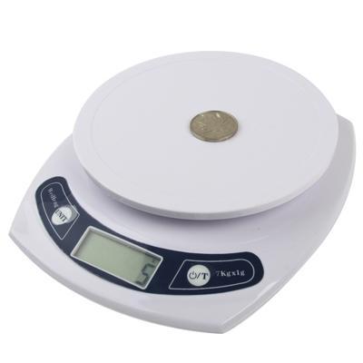 Elektronische Keukenweegschaal (1g~7kg)(White)