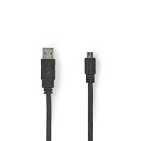 Nedis CCGP60410WT10 Platte Usb 2.0-kabel A Male - Micro-b Male 1,0 M Wit - thumbnail