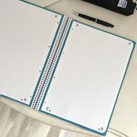 Oxford School Classic Europeanbook spiraalblok, ft A4+, 160 bladzijden, geruit 5 mm, donkerblauw - thumbnail