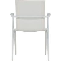 Nohr Tuinstoel 'Kinzie' Stapelbaar, kleur Wit - thumbnail