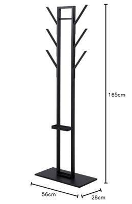 Bendt Kapstok 'Celine' 165cm, kleur Zwart Bendt Kapstok 'Celine' 165cm, kleur Zwart