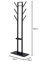 Bendt Kapstok 'Celine' 165cm, kleur Zwart - thumbnail